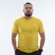 Базова чоловіча класична футболка без принту Жовтий, S FUTBM60 фото