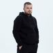 Чоловіче класичне тепле худі/толстовка на флісі без принту Чорний, XS HUDIBAZAFLIS1 фото 3
